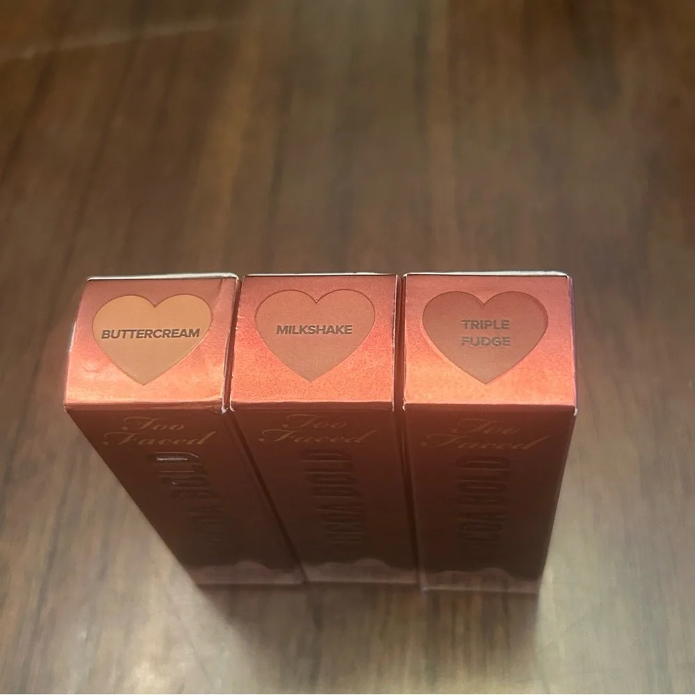 NEW Too Faced cream lipstick set (3) NIB lipsticks